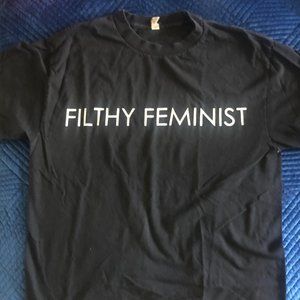 Feminist T-shirt | Black | Size Small